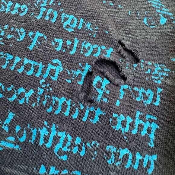 Affliction Style Thrashed Y2K Shirt - Picture 2 of 5